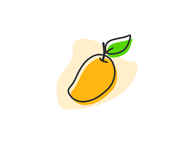 Mango flat illustration food fresh fruit fruit vector fruits fruits icon fruits illustration juice mango mango flat illustration mango vector orange outline flat illustration simple flat illustration sweet tropical fruit vector vectors