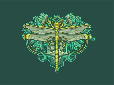Dragonfly art artwork coreldraw coreldrawx9 designer digital art dragonfly illustration illustration art illustrator indonesia shirt vector vectorart
