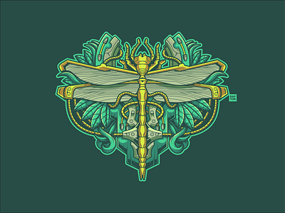 Dragonfly art artwork coreldraw coreldrawx9 designer digital art dragonfly illustration illustration art illustrator indonesia shirt vector vectorart