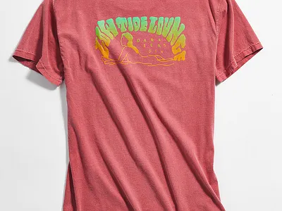 Dark Seas Division - Low Tide Lounge art artwork brand branding custom dark seas darkseas design gradient hand lettering handlettering handtype illustration nautical ocean silkscreen surf surfer type typography