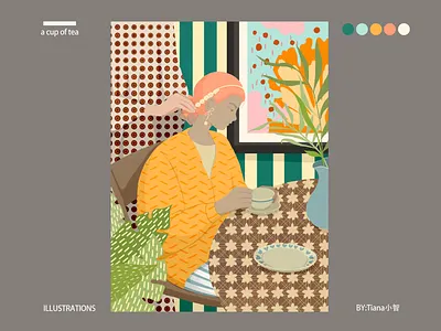 a cup of tea illustration