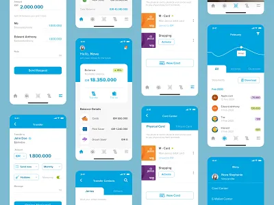 Redesign Jenius Mobile Banking App app app design bank bank app banking banking app design finance finance app flat jenius mobile mobile app mobile banking mobile banking app redesign ui ui ux ui design ux