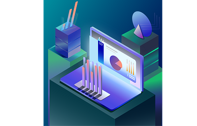 Isometry cube gradient graphics illustration illustrator isometry