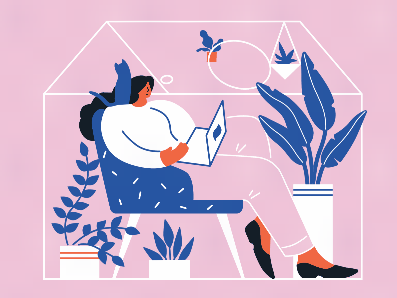 Illustration set flat illustration flatdesign illustration motion design nature online shopping ui illustration web illustration