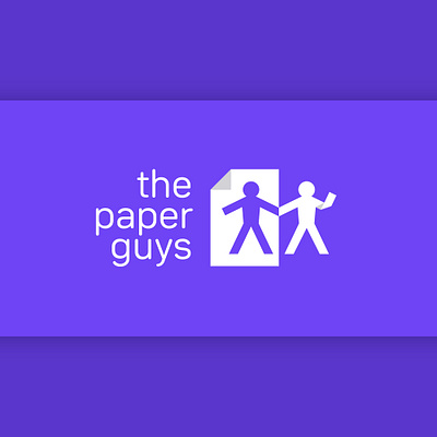 Logo design for an online stationery store "The Paper Guys" branding design graphic design logo logo design branding logodesign logodesigns logos logotype