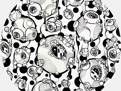 Jelly circle geometry graphic design graphics jellyfish pattern