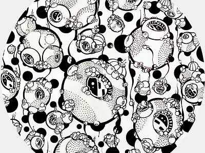 Jelly circle geometry graphic design graphics jellyfish pattern