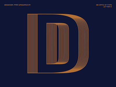 36 Days of Type — Letter D 36days d 36daysoftype 36daysoftype07 type typedesign typography