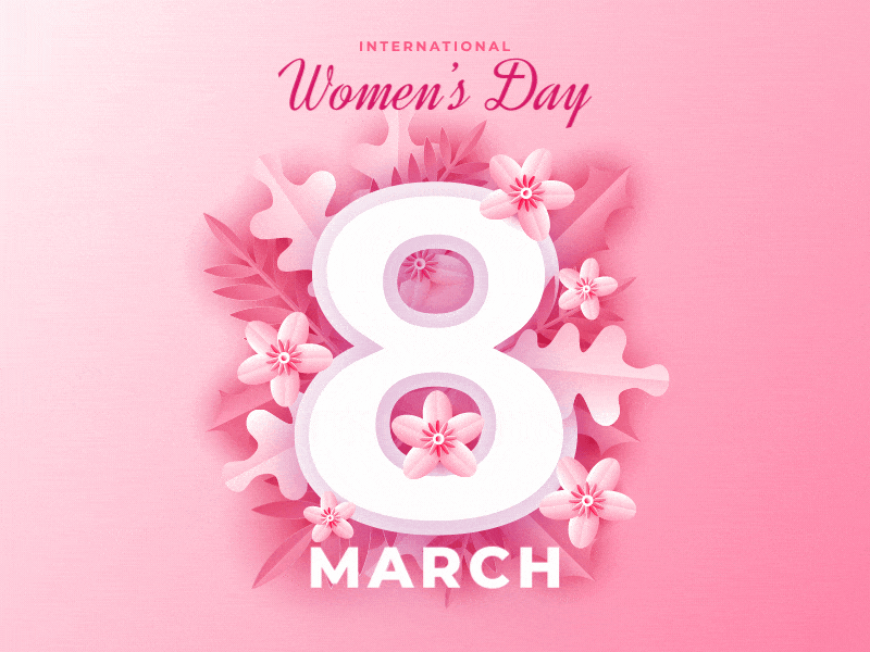 Women's Day 8 March 8march after effect aftereffects animation animation 2d bouquet design art flat flat illustration flatdesign flowers gif illustration illustrator international womens day internationalwomensday womens day