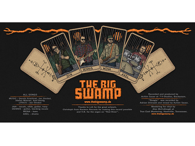 The Big Swamp Vinyl cover art cover artwork cover design coverart design digitalillustration drawing illustration illustrator tarot vinyl vinyl cover voodoo