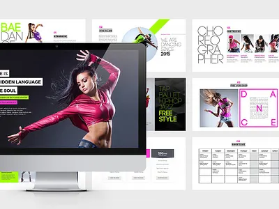 Bae Dance Powerpoint Template branding corporate creative design creative market creative studio powerpoint design powerpoint presentation template