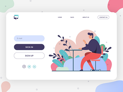 Login Screen design illustration illustrator minimal ui ui design ux ux design web web design webdesign webdesigner website