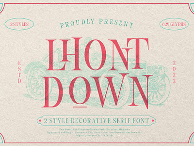 Lhont Down Typeface