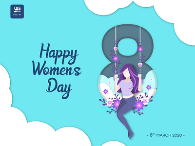 HappyWomen's Day 2020 creative dribbble best shot grapicdesign happy happywomensday illustration sahillalani slstudioss vector womansday