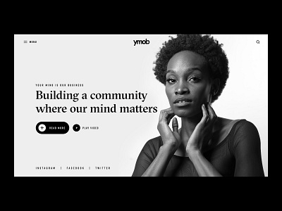 Ymob Design design flat minimal ui web website