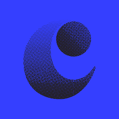 Curvy 36daysoftype 36daysoftype07 blue design font design halftone identity lettering logo texture typography vector