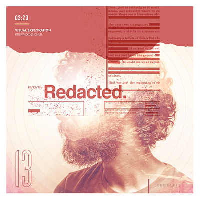 Day 13 - Redacted collage daily photoshop sketch