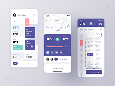 Travel Ticketing System app design figma interface mobile mobile app travel ui ux