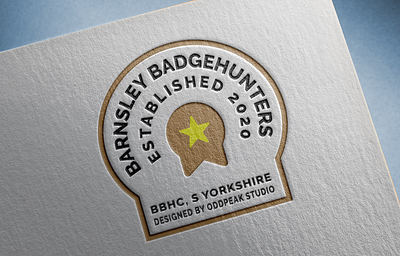 Barnsley Badge Hunters Embossed Logo adobe branding creative design graphic graphic design icon illustration logo mockup