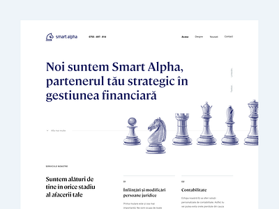 WIP sneek peek 👀 - accounting firm homepage accounting chess clean feedback homepage knight ui wip