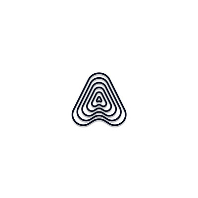 Letter A : 36 days of type A 2020 36daysoftype a logo abstract