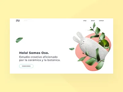 Oso ceramic studio website ceramic design ecommerce product ui user experience user interface ux web web design