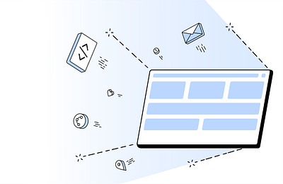 Web Development Illustration coding design illustration interface mail ui web web design