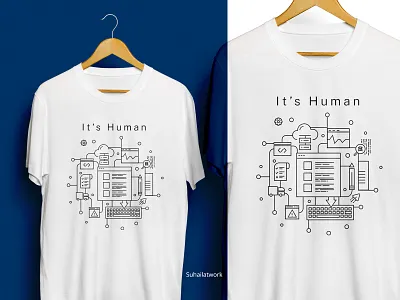 Process its Human adobe illustration artworks brand identity branding design graphicdesign illustration illustrator typo ui vectorart
