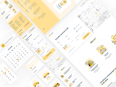 Transfer service - landing page figma landing page taxi transfers ui uidesign uiux design ux uxdesign