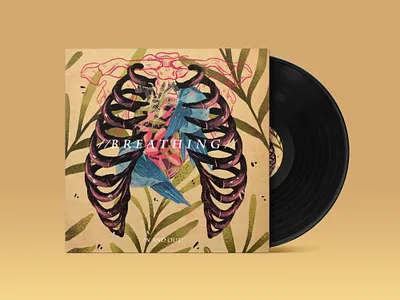 Breathing album album art album artwork album cover album cover design art cartoon cartoon illustration design digitalart illustration procreate texture