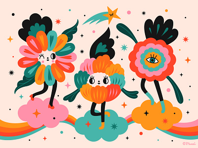 IWD characterdesign colorful digital digitalart flower illustration iwd popsurrealism vector womens day