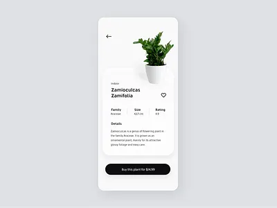 Daily UI 12 - E-Commerce Shop dailyui design ecommerce ecommerce app ecommerce design ecommerce shop plant plant shop shop shop design shopping app ui ui challenge ux web webdesign