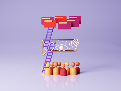 E - Empathy 36 days of type 36daysoftype 3d b3d blender blender3d branding c4d cinema4d composition design empathy geometric illustration interface render type type design typography ui