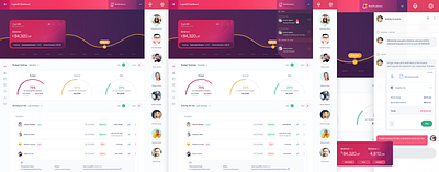 Visual Fun - Dashboard in Progress app clean colors crypto cryptocurrency dashboard design finance flat fun gradients interface iphone mobile product design sketch ui ux visual design web