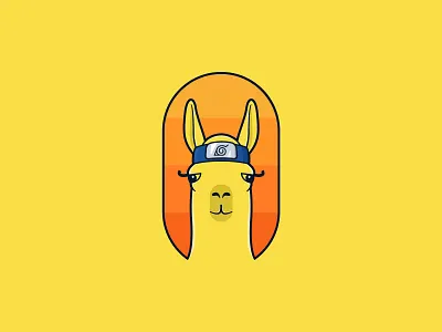 Lamaruto comic design forfun graphic design illustration illustration design lama lamaruto naruto orange sunday t shirt vector yellow