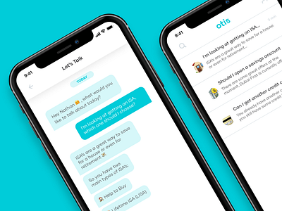 meet otis adobexd animation app app design chatbot design finance app financial fintech minimal ui ux
