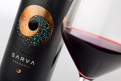 Sarva wine label design by the Labelmaker best wine label dragomir estate winery jordan jelev sarva strategic branding the labelmaker wine wine branding wine label wine label design wine packaging