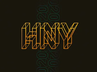 NYE 2020 2020 hand lettering happy new year procreate