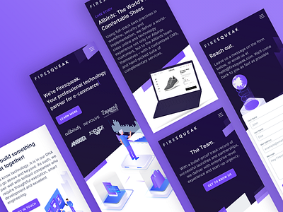 📱Firesqueak Mobile Design app illustration isometric illustration mobile responsive ui ux webdesign