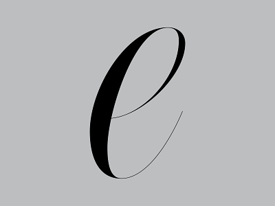 E — 36daysoftype 36daysoftype copperplate custom lettering custom type daily lettering daily render design fancy fancy lettering flourish formal graphic design handlettering high contrast letter e lettering lettering artist spencerian type design typography
