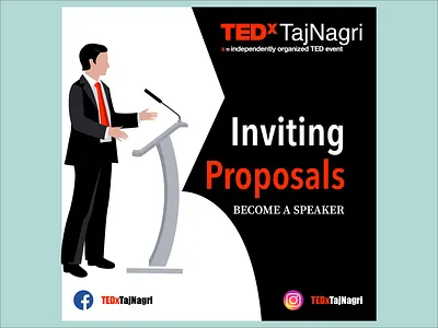 Inviting Proposals - TEDx TajNagri agra invitation card invitation design invitations speakers tajnagri ted tedx tedxtajnagri