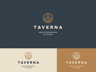 Taverna Logo Design brand brand identity branding design food icon logo logo design logodesign mediterranean minimal natural olive print restaurant symbol