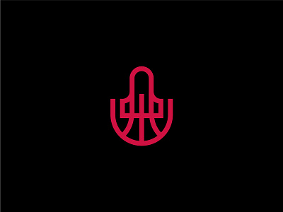 Houston Rockets Logo Rebrand basketball design houston houston rockets illustrator logo nba rocket vector