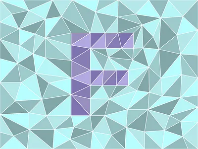 F 36daysoftype 36daysoftype07 adobe illustrator aqua illustration illustrator purple type typography vector vector art