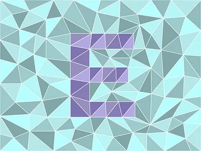 E 36daysoftype 36daysoftype07 adobe illustrator aqua illustration illustrator purple type typography vector vector art