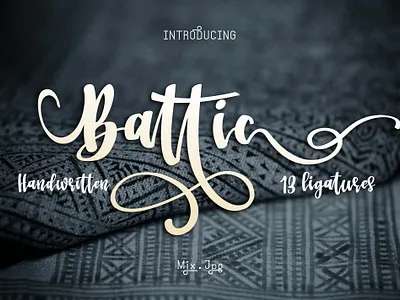 Battic Font branding font font awesome font design font family fonts handlettering lettering quote signature font