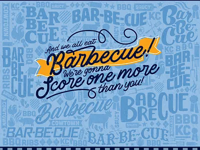 Barbecue Chant Artwork bbq chant kansas city kc midwest mls soccer sporting kc