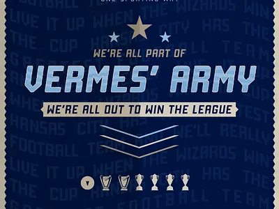 Vermes' Army Chant Artwork army illustration kansas city league lettering mls soccer sporting kc sports