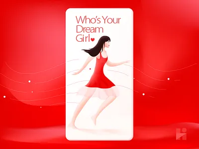 Who's your Dream Girl? illustration ui