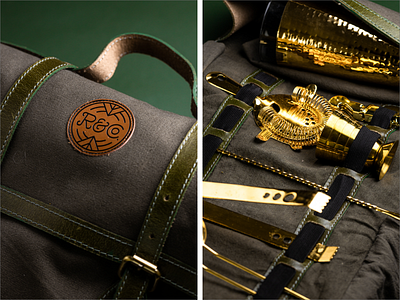 Traveling Bartender Rum & Co. brand branding cocktail cocktail bar creative agency design leather nikao patch